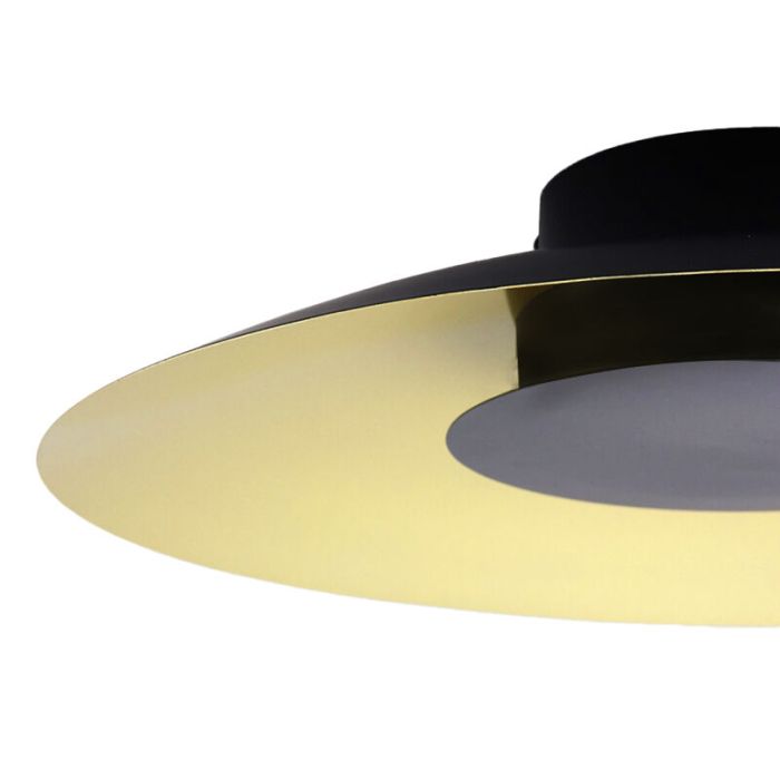Plafón de techo dorado moderno, Denyse, 15W, 3000K LED