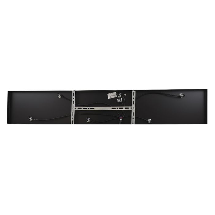 Lámpara colgante sin pantalla dorada de aluminio, Rika
