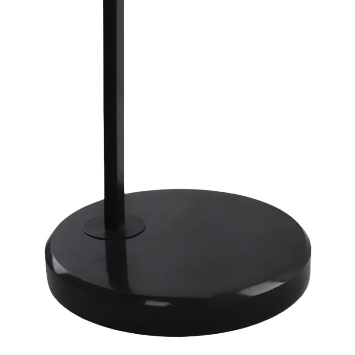 Lámpara de pie sin pantalla negra de aluminio, Rika