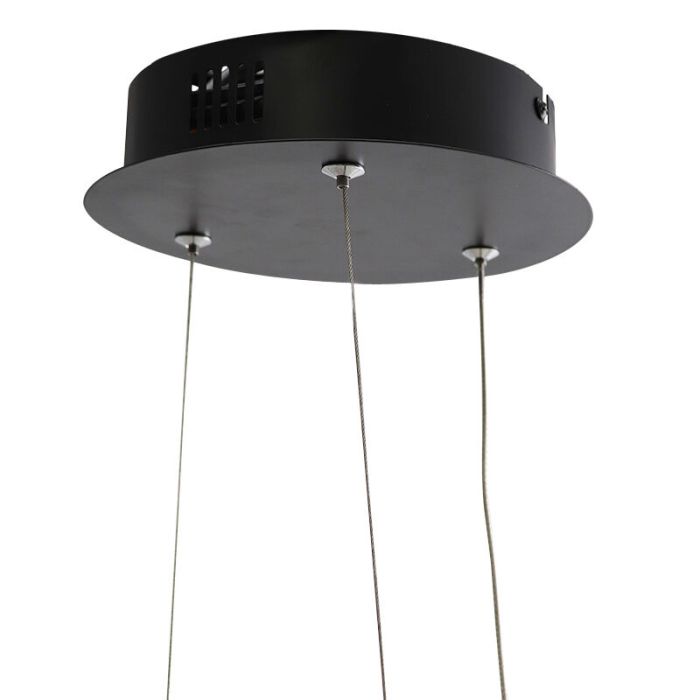 Lámpara colgante negra diseño, Thalia, 36W, 2700K LED, regulable en 3 pasos