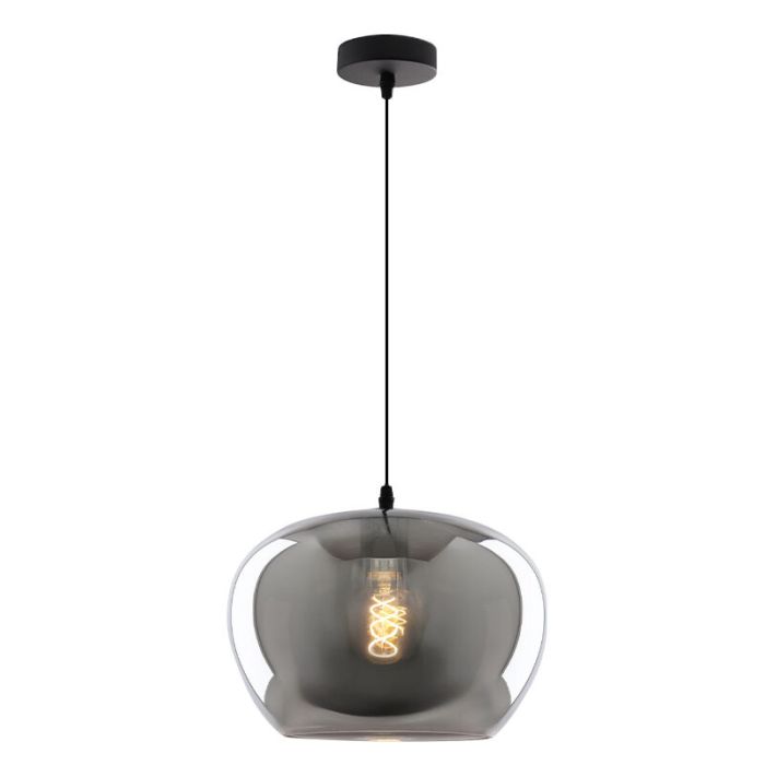 Lámpara colgante gris diseño, Vidro