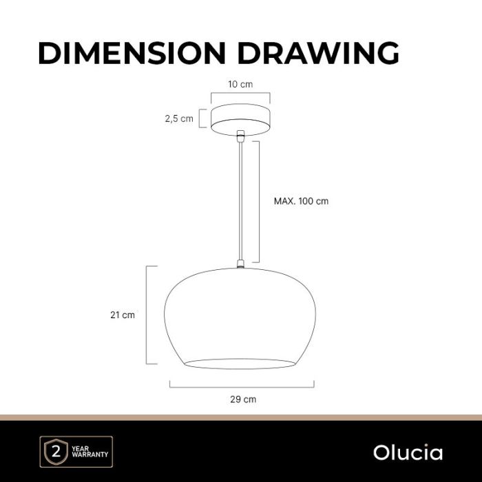 Lámpara colgante gris diseño, Vidro