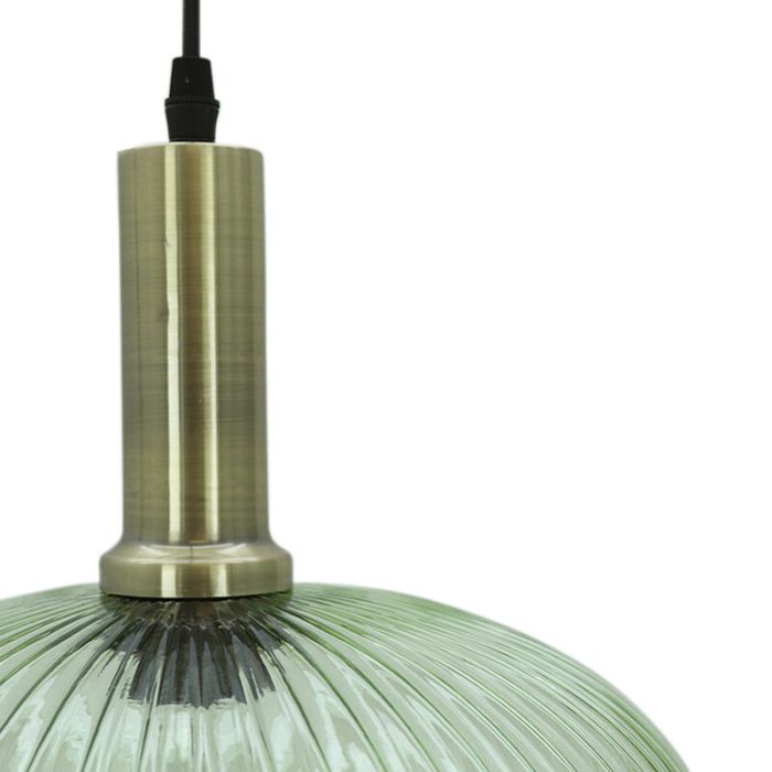 Lámpara colgante verde retro, Charlois
