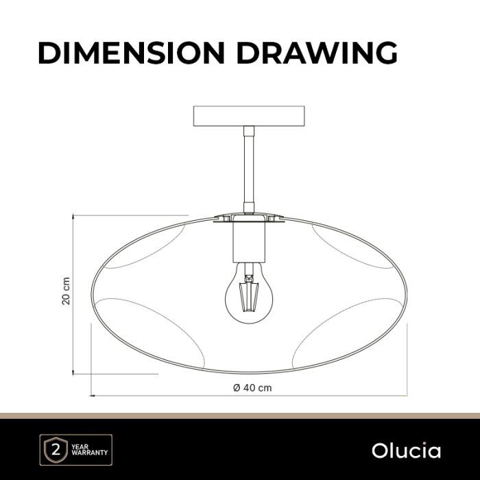 Lámpara de techo gris diseño, Evita