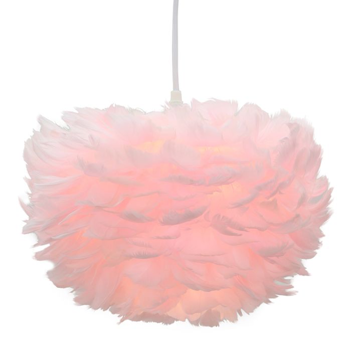 Lámpara colgante rosa de tela, Suzie