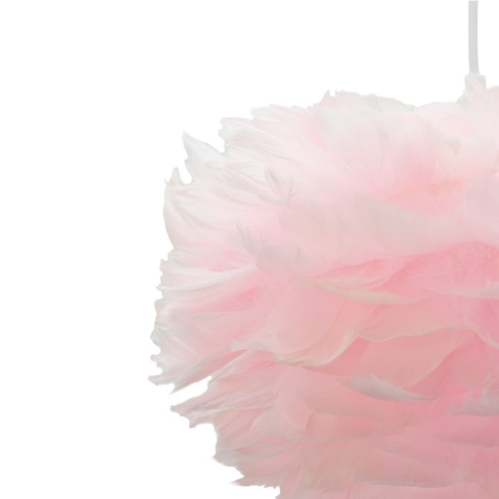 Lámpara colgante rosa de tela, Suzie