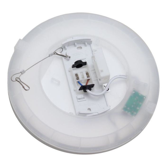 Lámpara de techo baño blanca de plástico, Shivani, 8W, 3000K LED, IP44