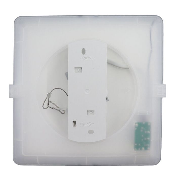 Lámpara de techo baño negra de plástico, Shivani, 8W, 3000K LED, IP44