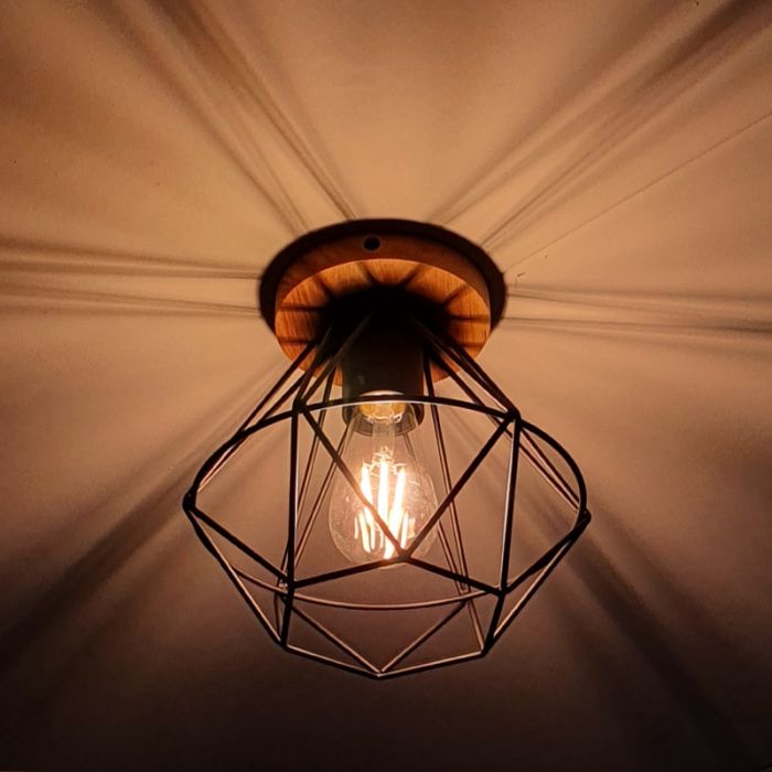 Plafón de techo de madera marrón, Jochem