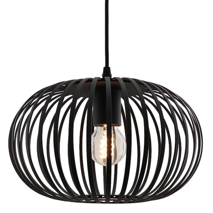 Lámpara colgante negra industrial, Lieve