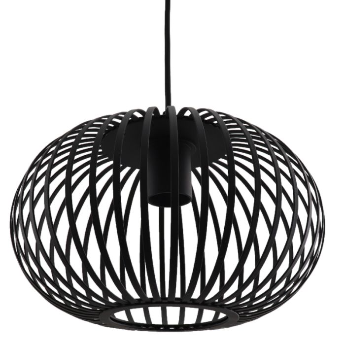 Lámpara colgante negra industrial, Lieve