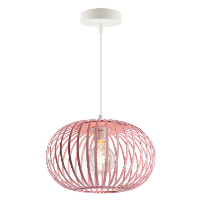 Lámpara colgante infantil rosa industrial, Lieve