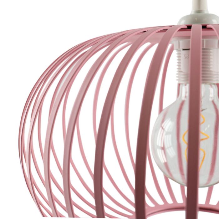 Lámpara colgante infantil rosa industrial, Lieve