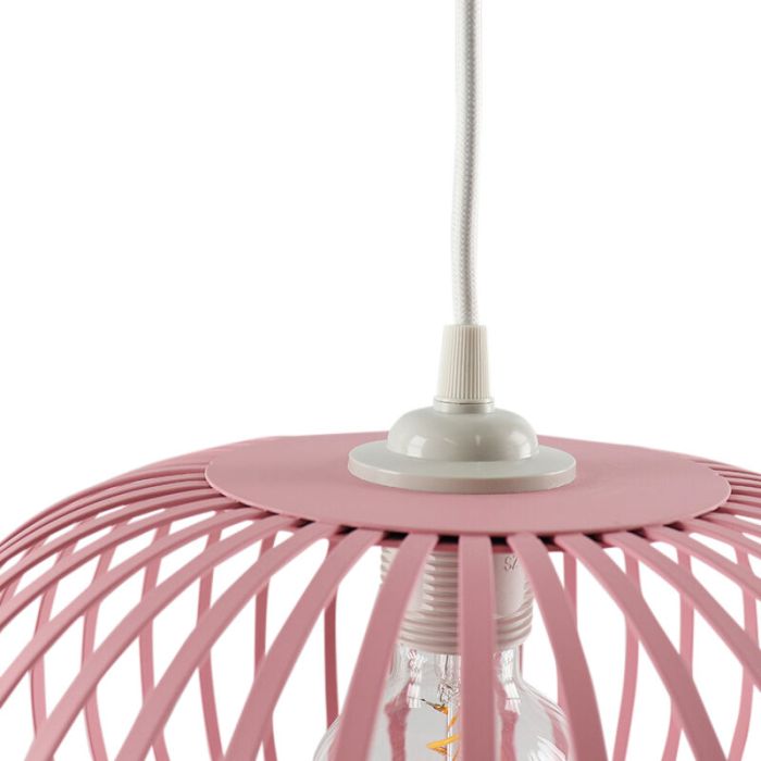 Lámpara colgante infantil rosa industrial, Lieve