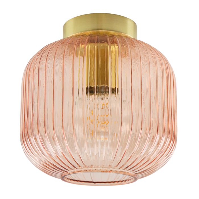 Lámpara de techo rosa retro, Charlois