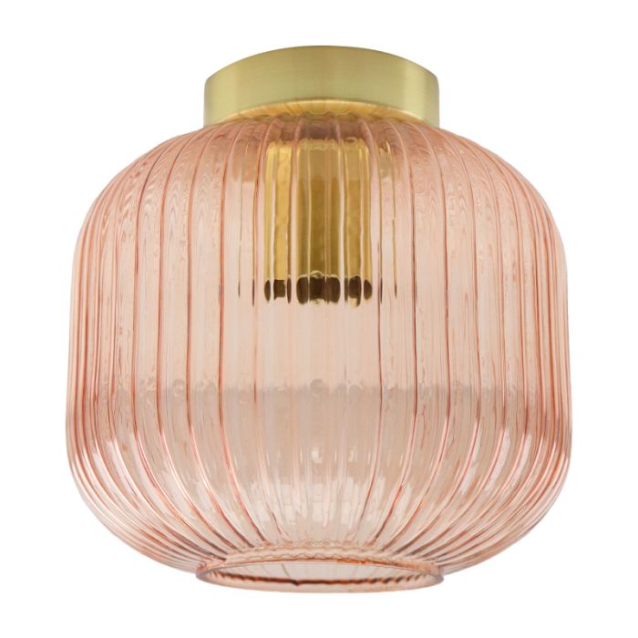 Lámpara de techo rosa retro, Charlois