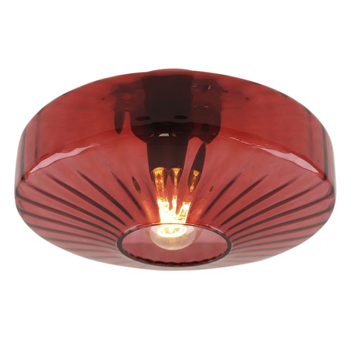 Lámpara de techo roja diseño, Sevda