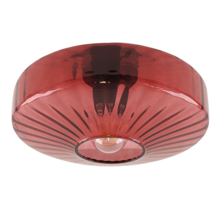 Lámpara de techo roja diseño, Sevda
