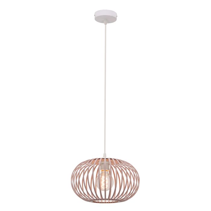 Lámpara colgante gris pardo industrial, Lieve
