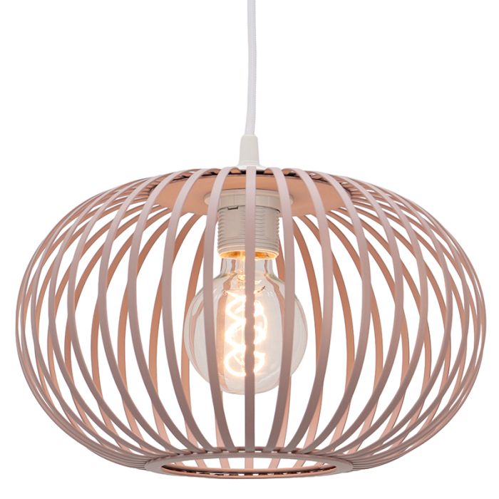 Lámpara colgante gris pardo industrial, Lieve