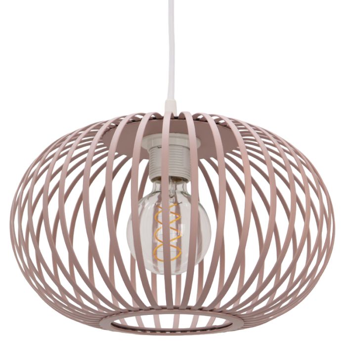 Lámpara colgante gris pardo industrial, Lieve