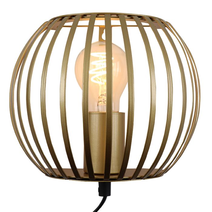 Aplique dorado industrial, Lieve, con interruptor