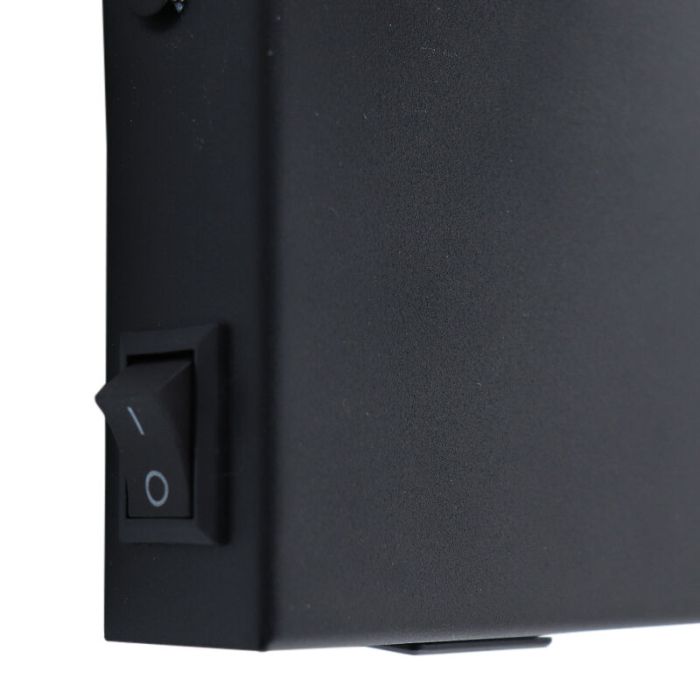 Foco de pared negro moderno, Nadi, con interruptor