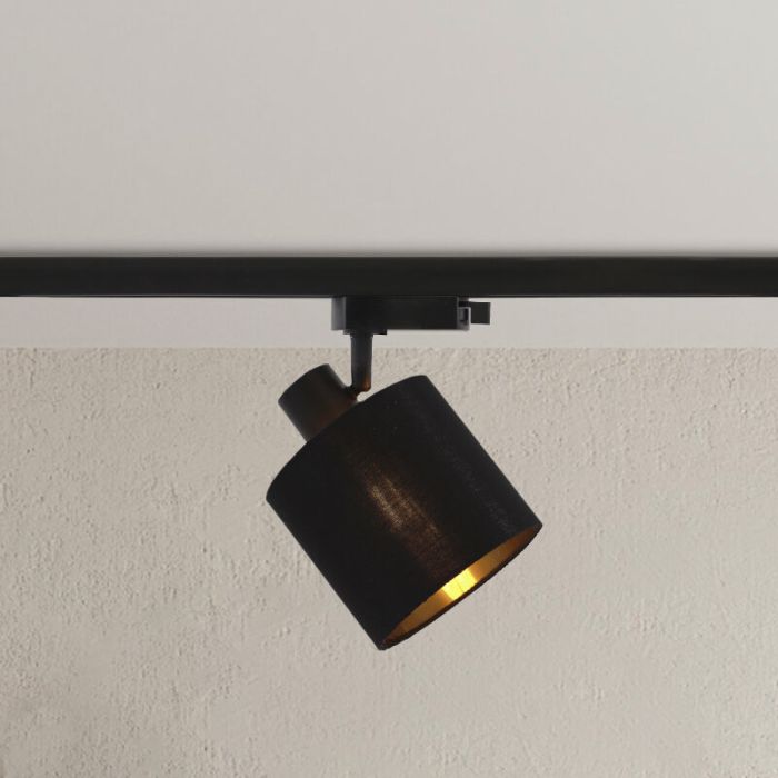 Foco de carril monofásico dorado moderno, Koge