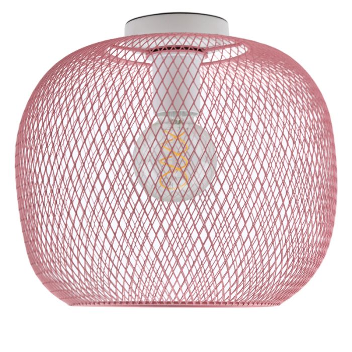 Lámpara de techo rosa industrial, Emado