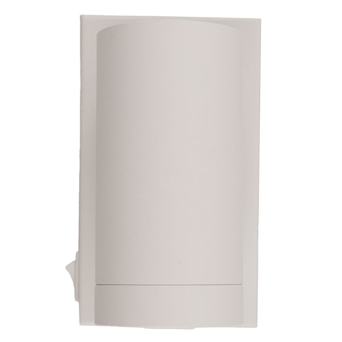 Foco de pared blanco moderno, Nadi, con interruptor