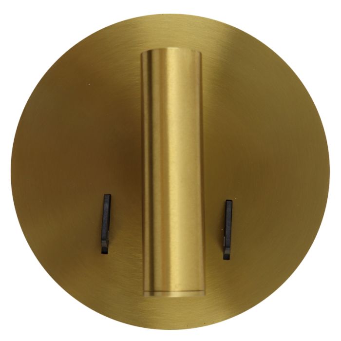 Aplique dorado moderno, Alec, 9W, 3000K LED, con interruptor
