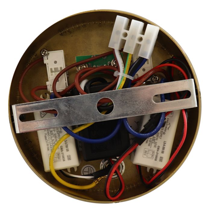 Aplique dorado moderno, Alec, 9W, 3000K LED, con interruptor