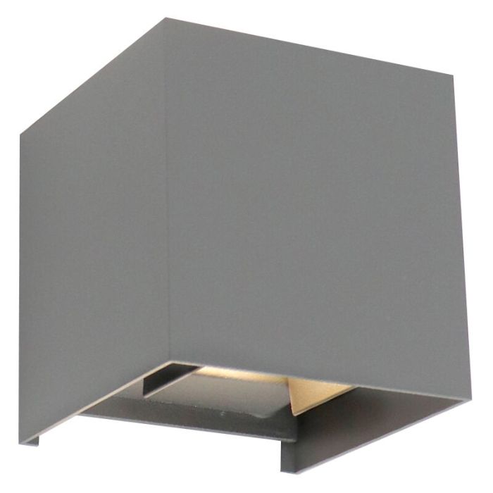 Aplique up down gris moderno, Dion, 6W, 3000K LED, IP65
