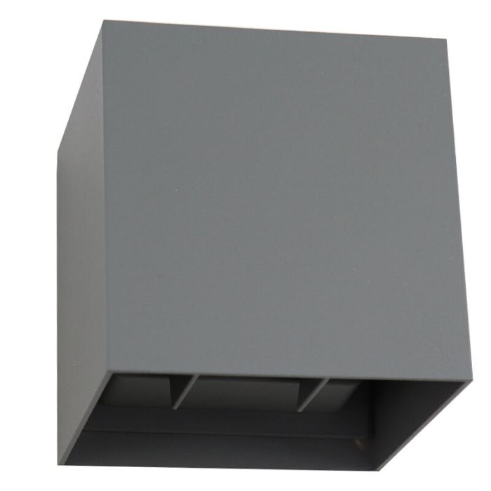 Aplique up down gris moderno, Dion, 6W, 3000K LED, IP65