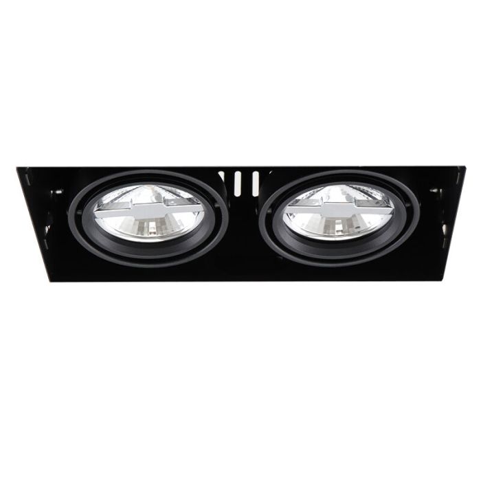 Foco empotrable trimless negro moderno, Joost