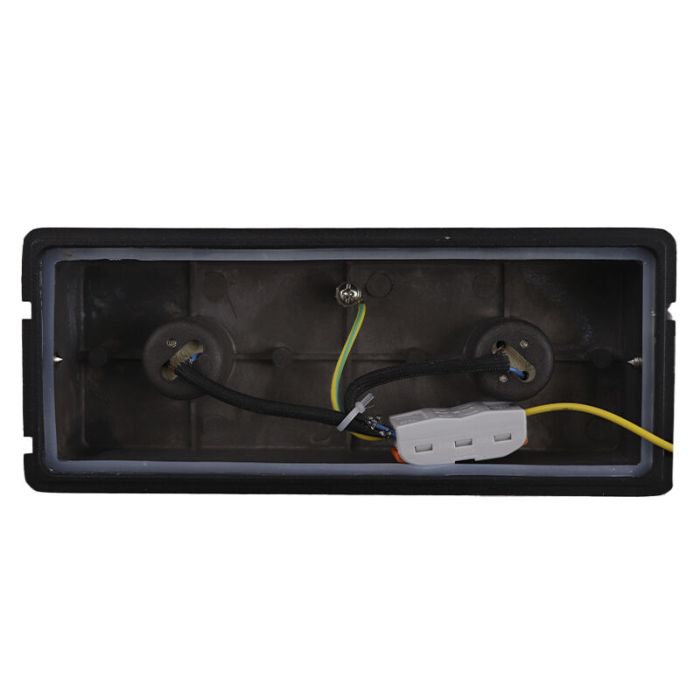 Aplique up down negro moderno, Dion, IP65