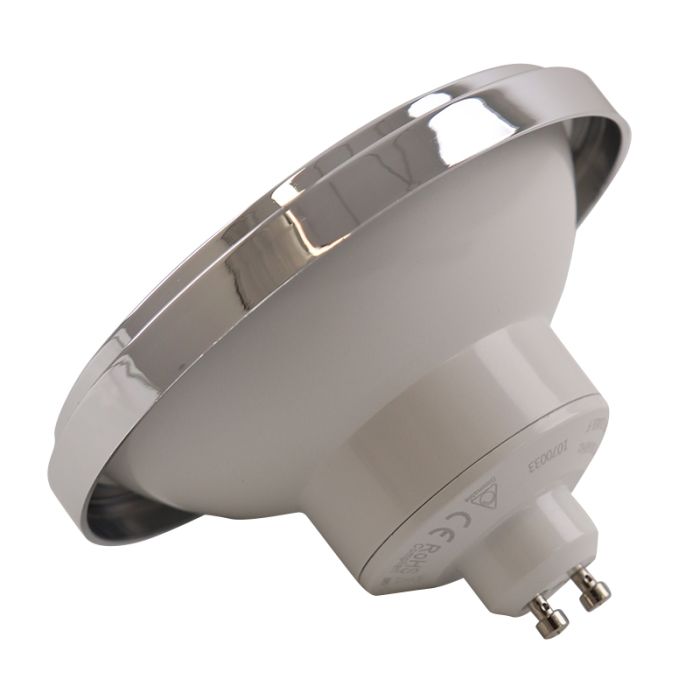 Olucia bombilla LED GU10 (AR111) regulable Clint, 12W, 2700K