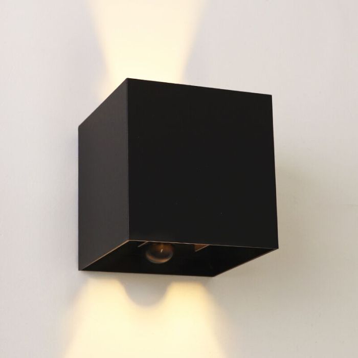 Aplique up down con sensor de movimiento, Dion, 6W, 2700K LED, IP65