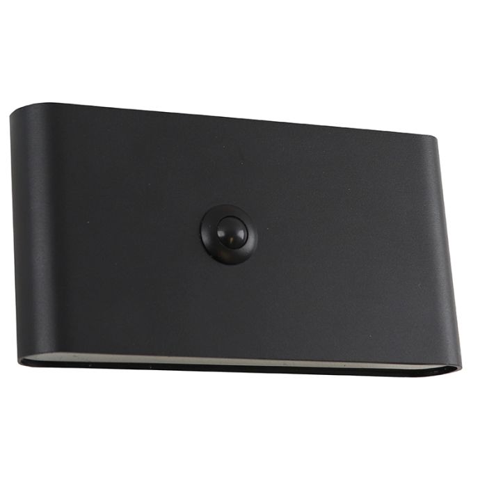 Aplique de pared recargable negro moderno, Rodigo, 1W, 3000K LED, IP44