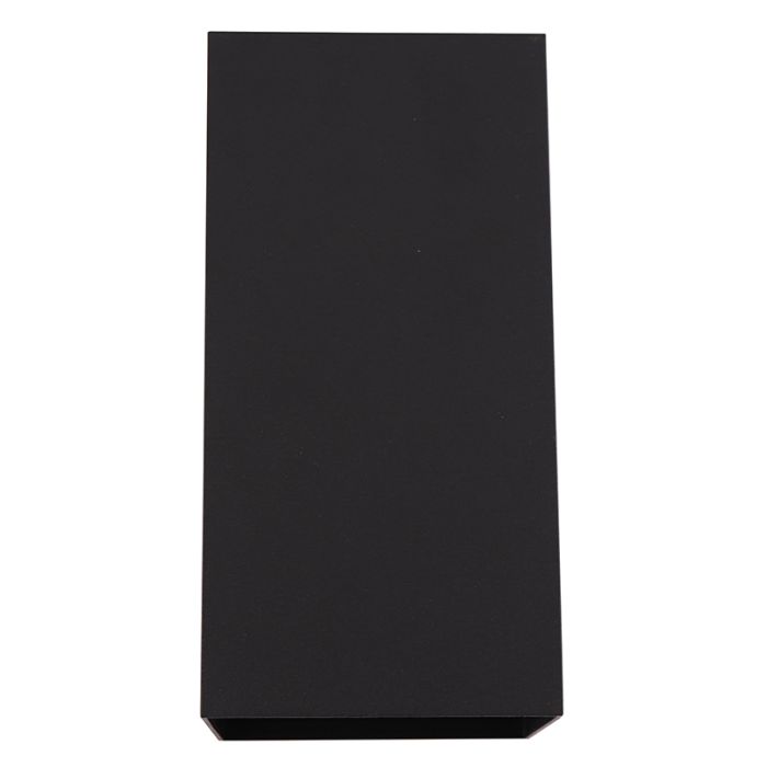 Aplique exterior con sensor crepuscular negro moderno, Dion, IP65