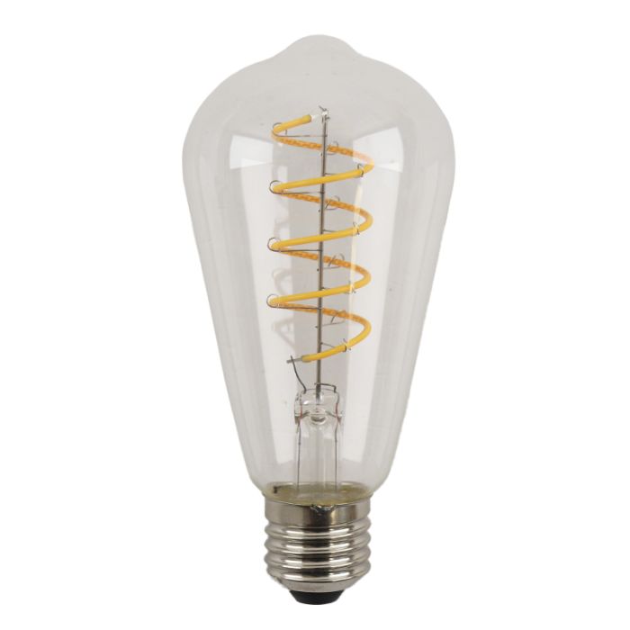 Olucia bombilla LED Edison E27 regulable Tuelo, 4W, 2700K
