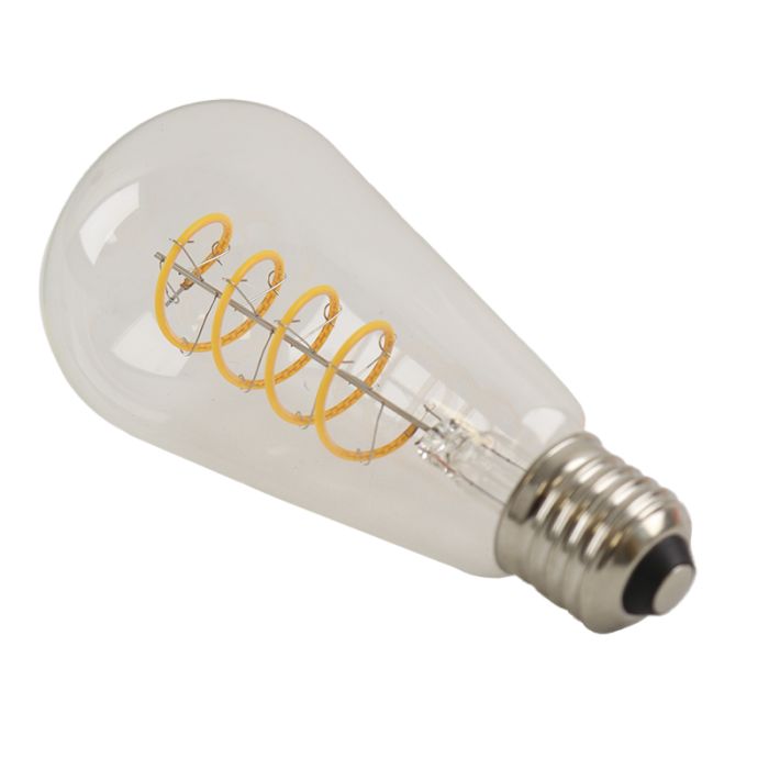 Olucia bombilla LED Edison E27 regulable Tuelo, 4W, 2700K