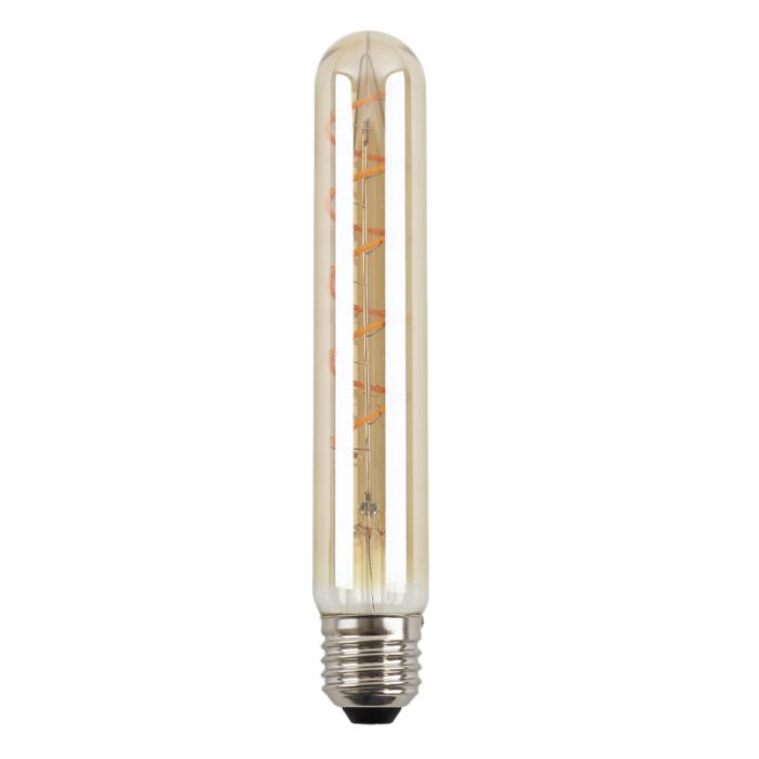Olucia bombilla LED tubo E27 regulable Damien, ámbar, 4W, 2200K