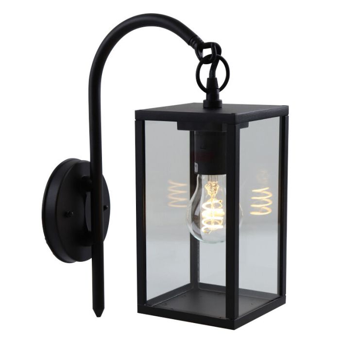 Lámpara exterior negra antigua, Janco, IP44