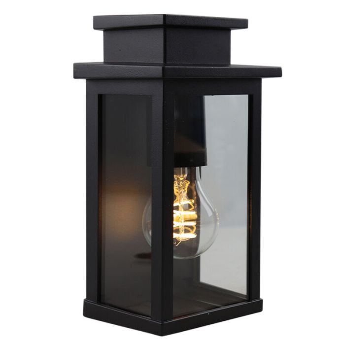 Lámpara exterior negra moderna, Jesca, IP44