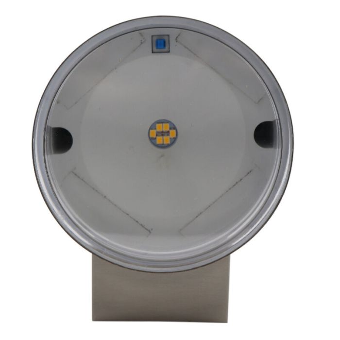 Aplique solar exterior cromado moderno, Tommy, 1W, 2700K LED, IP54