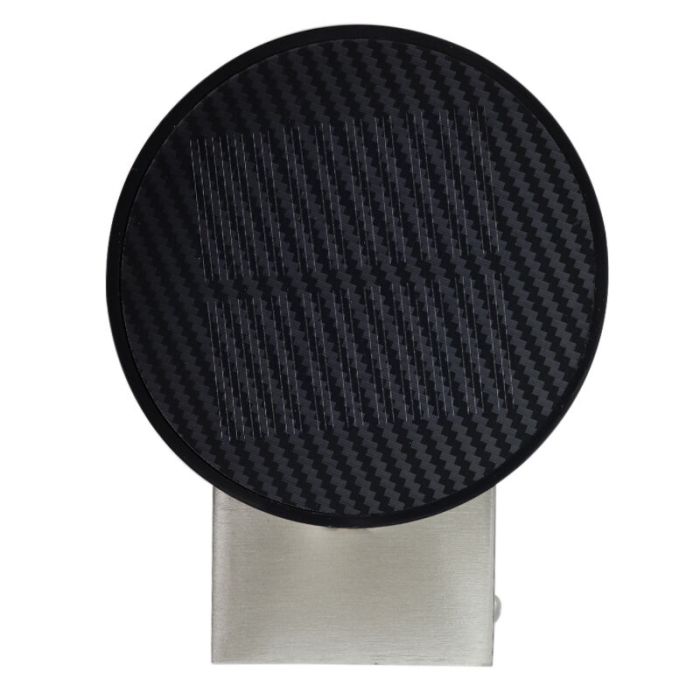 Aplique solar exterior cromado moderno, Tommy, 1W, 2700K LED, IP54
