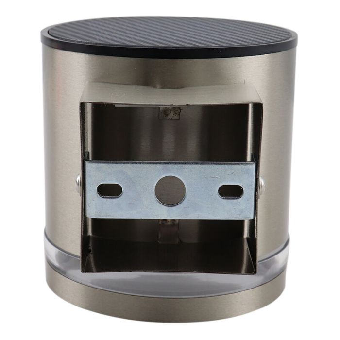 Aplique solar exterior cromado moderno, Tommy, 1W, 2700K LED, IP54