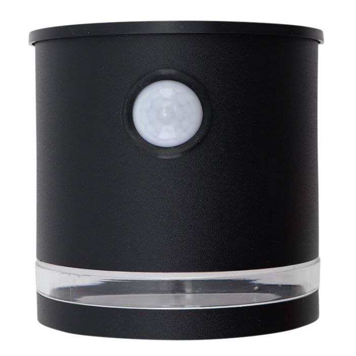 Aplique solar exterior negro moderno, Tommy, 1W, 2700K LED, IP54