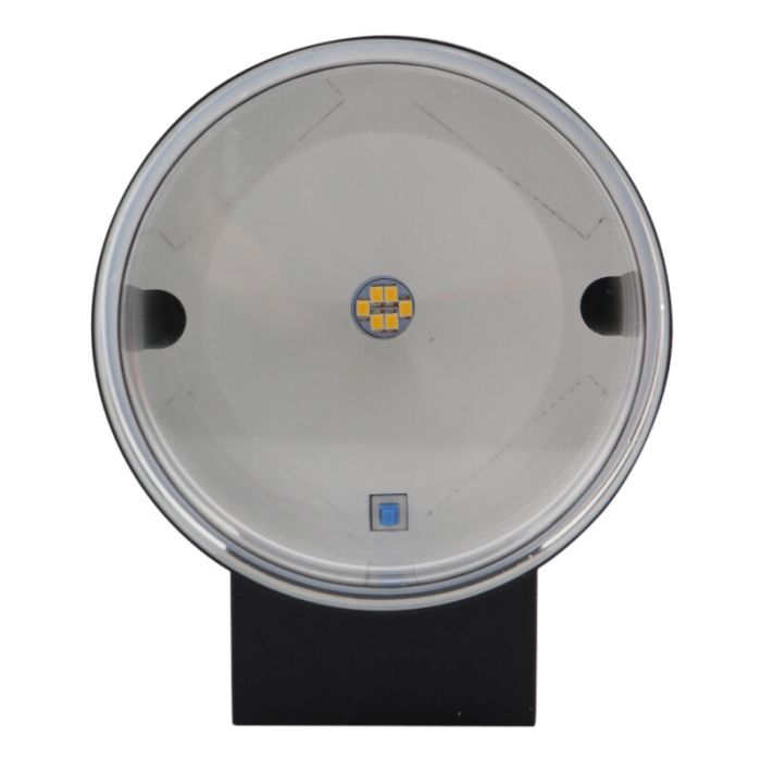Aplique solar exterior negro moderno, Tommy, 1W, 2700K LED, IP54
